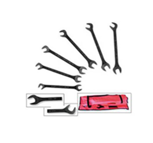 6-pc. Jumbo Angle Open End Wrench Set (BLACK OXIDE)