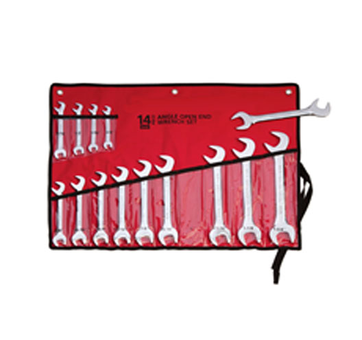 14-pc. Angle Open End Wrench Set (SAE)