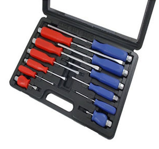 12 PIEC HEAVY DUTY SCREWDRIVER SET