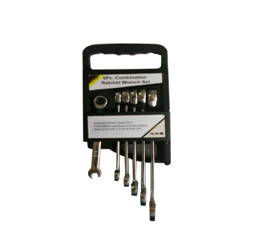 6Pc.Combination Ratchet Wrench Set