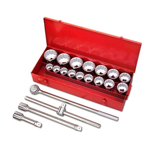 21-pc. 1” Drive Jumbo Socket Set (SAE)