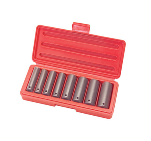 8-pc. 3/8” Drive Deep Impact Socket Set (10-19mm) Carbon Steel