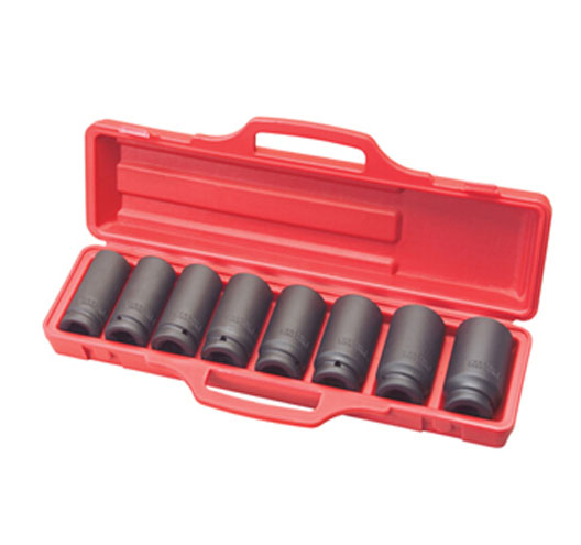 8-pc. 3/4” Drive Deep Impact Socket Set (1”-1-1/2”) Cr-V