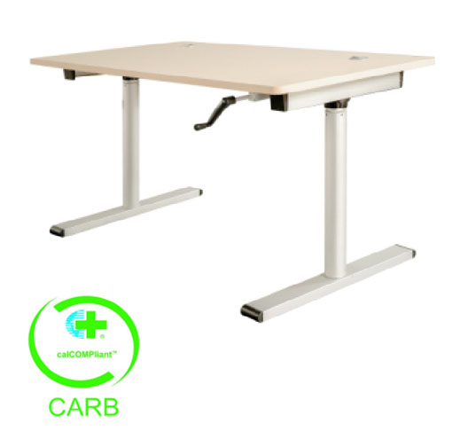Aluminium Student Manual Two-stage Lifting Desk