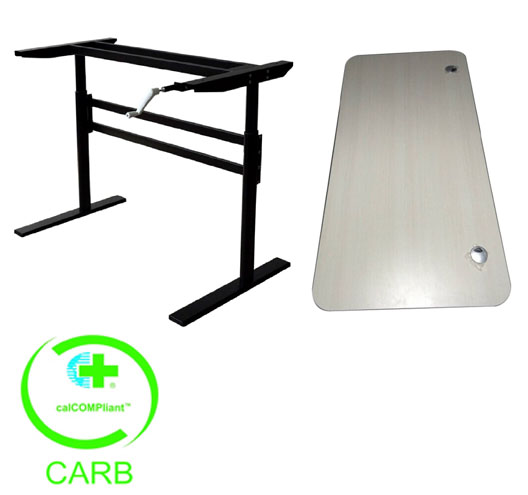 Steel Manual Two-stage Lifting Desk