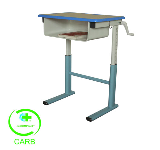 Manual Steel Student Adjustable Desk 600*400mm