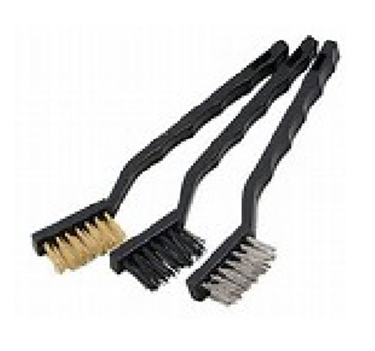 3PC Plastic Handle Mini Wire Brush
