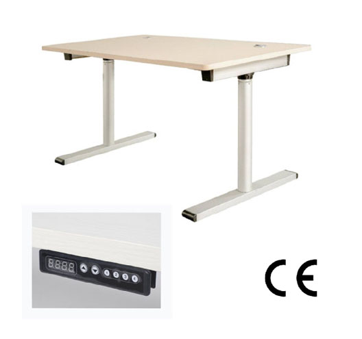 Single Motor Two-stage Aluminium Lifting Desk With Memory Controller  ( Small )
