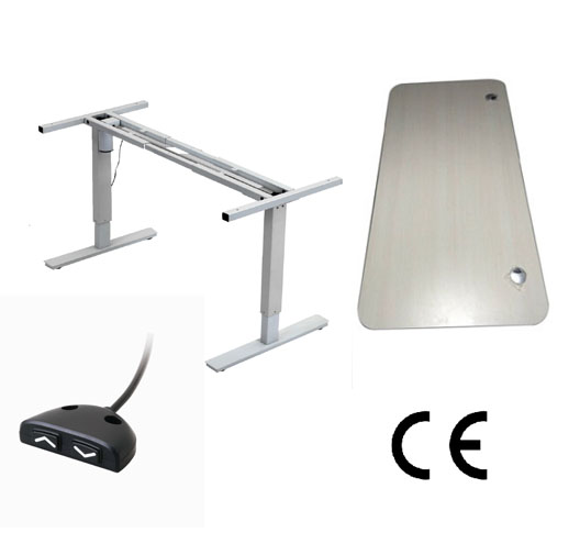 Single Motor Two-stage Steel Lifting Desk With Basic Controller