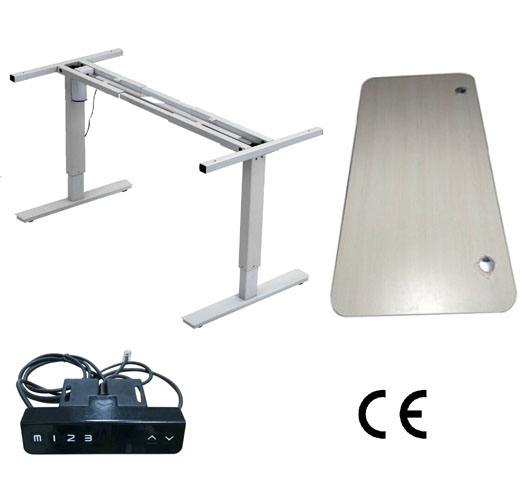 Single Motor Two-stage Steel Lifting Desk With Memory Controller