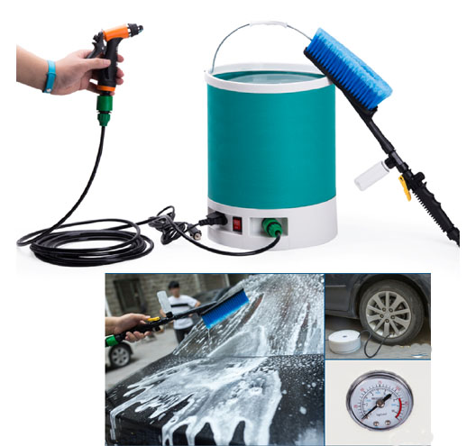 3 in 1 60/70W 12V High Pressure Portable Washer 2-4L/Min