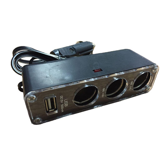 3 Ways Socket With 1pc USB