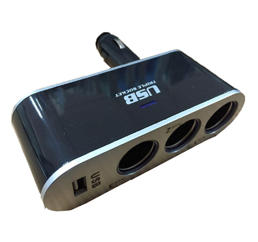 3 Ways Socket With 1pc USB