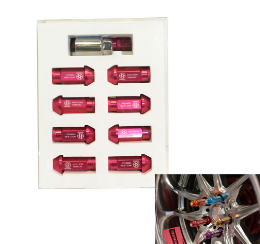 20PC Long Aluminium Racing Nuts Set