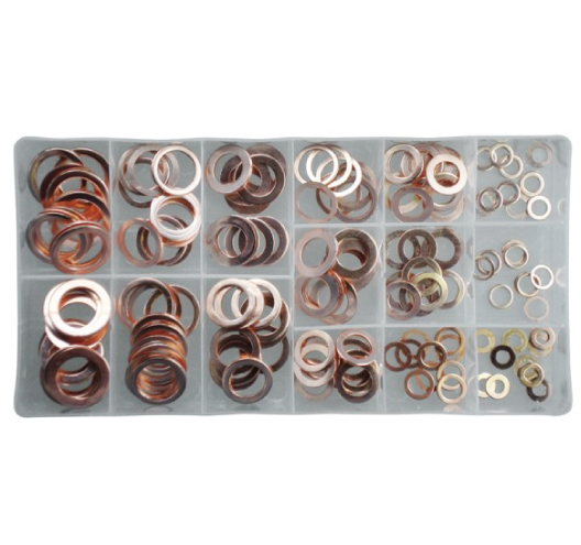 160pc Copper Washer Assortment