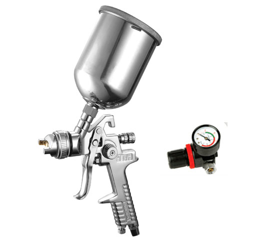 H.V.L.P Traditional Spray Gun Aluminum Gun Body with 600cc Aluminum Cup