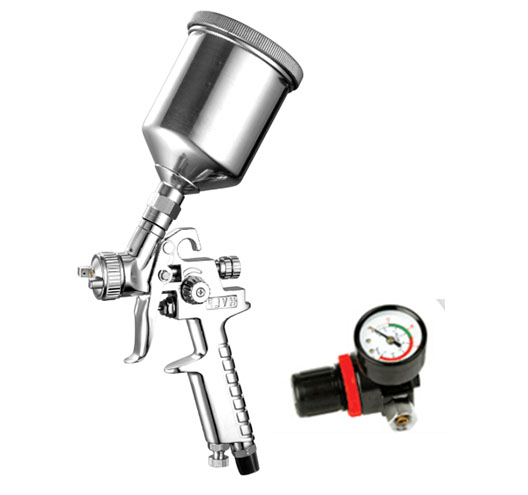 H.V.L.P Traditional Spray Gun Aluminum Gun Body With 200cc Aluminum Cup