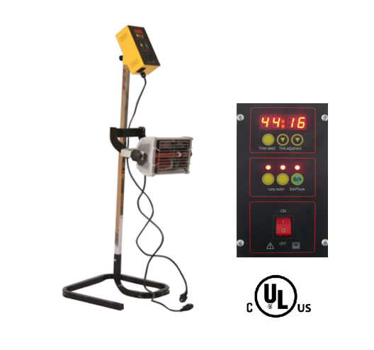 500W Single Infrared Curing Lamp with Timer