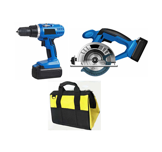 Cordless Drill and Circular Saw Set  19.2V  Ni-Cd