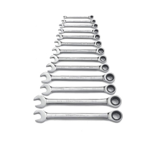15Pcs Ratcheting Wrench Set