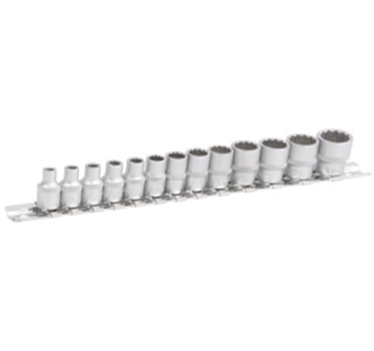 13Pcs 1/4" Gear Lock Standard Socket Set
