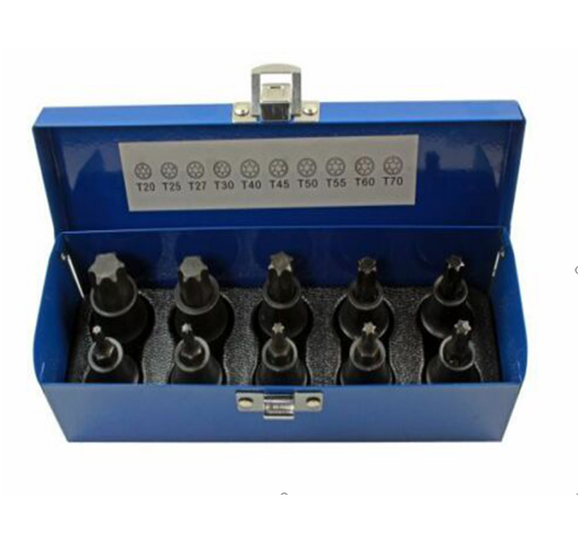 10PC 1/2" DR IMPACT TORX BITSOCKETS