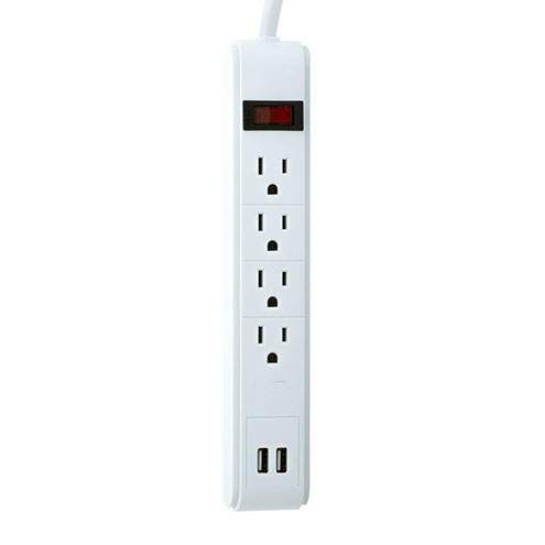 4 Outlet 2 USB Power Strip