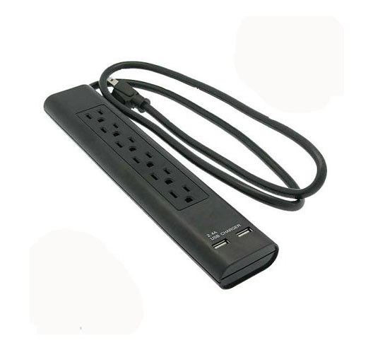 6 Outlet 2 USB Power Strip