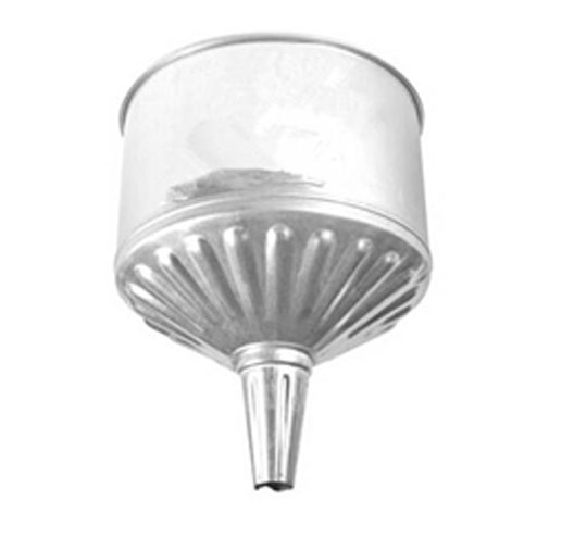 Steel Galvanized Funnel - 8 Quart Capacity