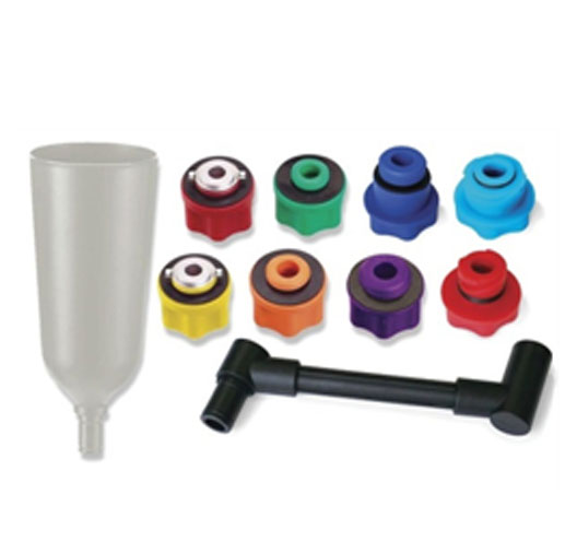 10pc 2L Plastic Engine Oil Filler Kit