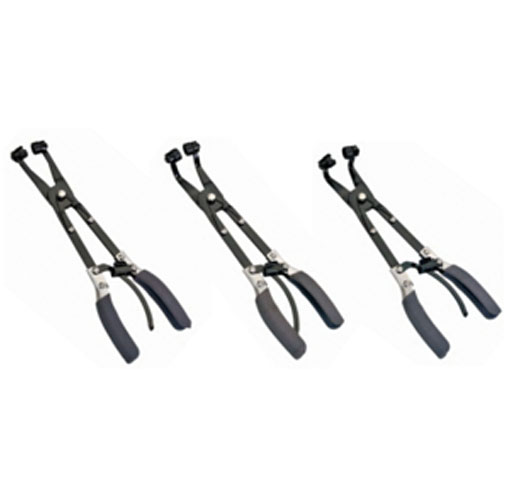 3pc Extended Reach Hose Clamp Pliers Set