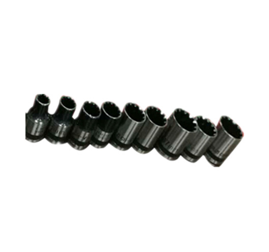 9PCS 3/8" Dr.   Dual Color Shallow Spline Socket Set		