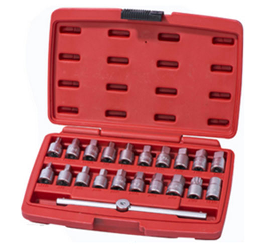 21Pc Oil Drain Plug Key Set