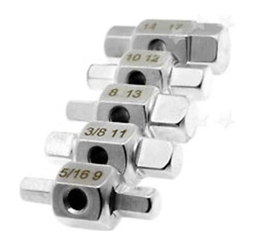 5Pc Oil Drain Plug Key Set