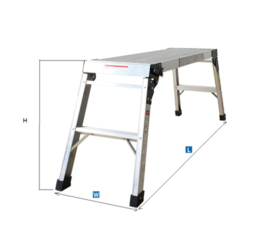 Foldable Aluminum Work Platform-One Step