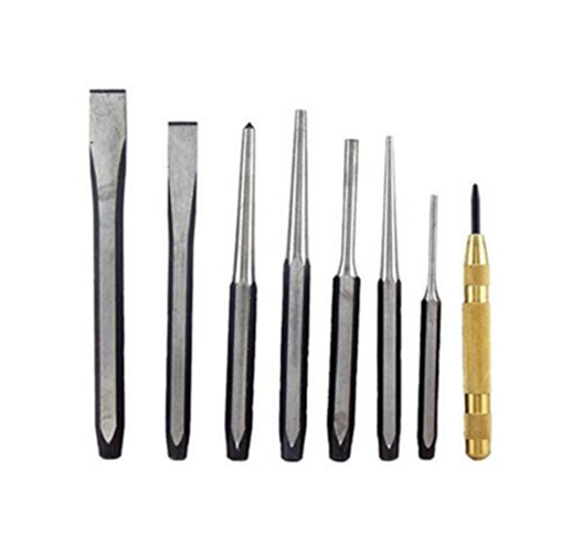 8pc punch and chisel set