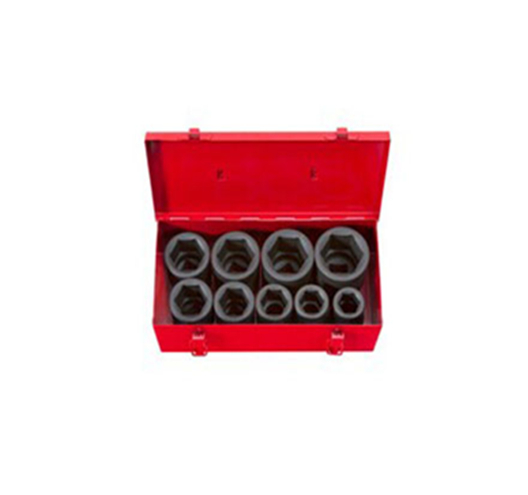 9pcs 1" Drive Deep Impact Socket Set