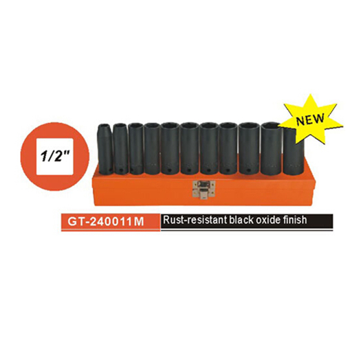 11PCS-1/2" Dr.6PT IMPACT SOCKETS