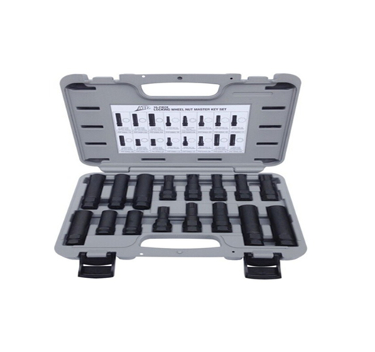 16pc Locking Wheel Lug Nut Master Key Socket Set