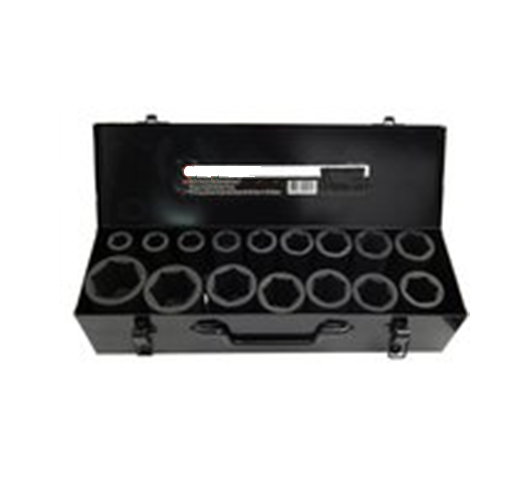 3/4" 90mm length Impact deep socket 16 pcs/set(metal box)