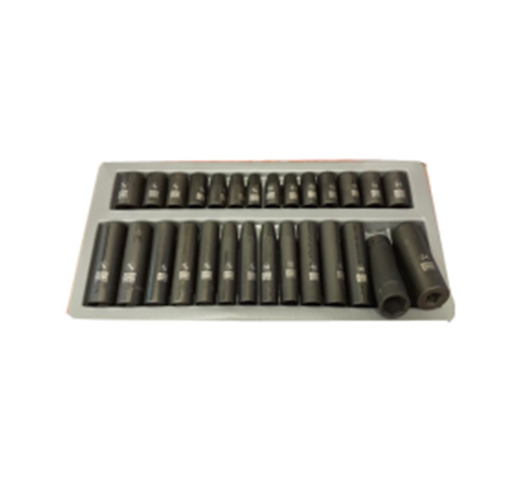 28pcs 1/2"Dr.impact socket set (Cr-Mo)
