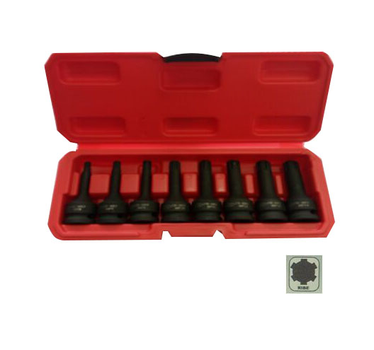 8pcs 1/2''DR.Ribe Impact Bit Socket  Set