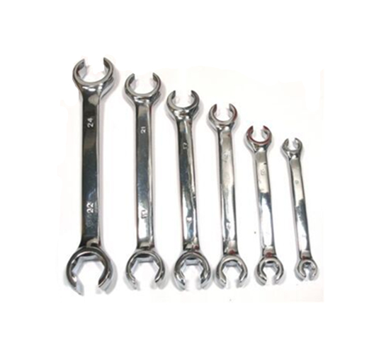 6pc heavy duty flare nut wrench set		