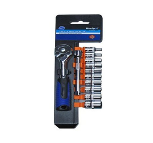 12Pce 1/4" Ratchet & Socket Set(01504)