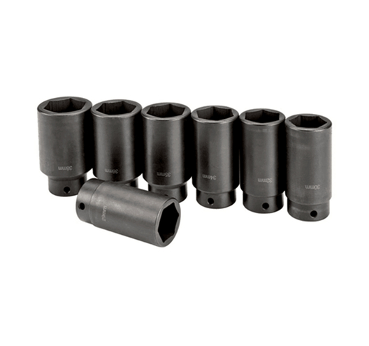  7pcs 1/2" Dr.Axle-Nut Impact socket set		