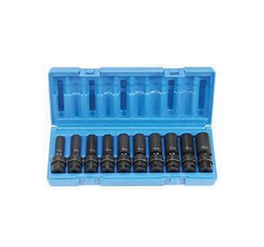3/8" Dr. 10pc. Metric Universal Impact Socket Set （SNX-3657）