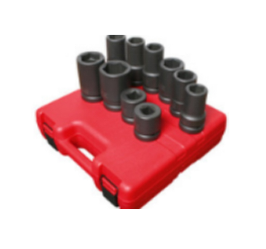  1" Dr. 10pc.SAE & Metric Heavy Duty Wheel Impact Socket （SNX-5690a）