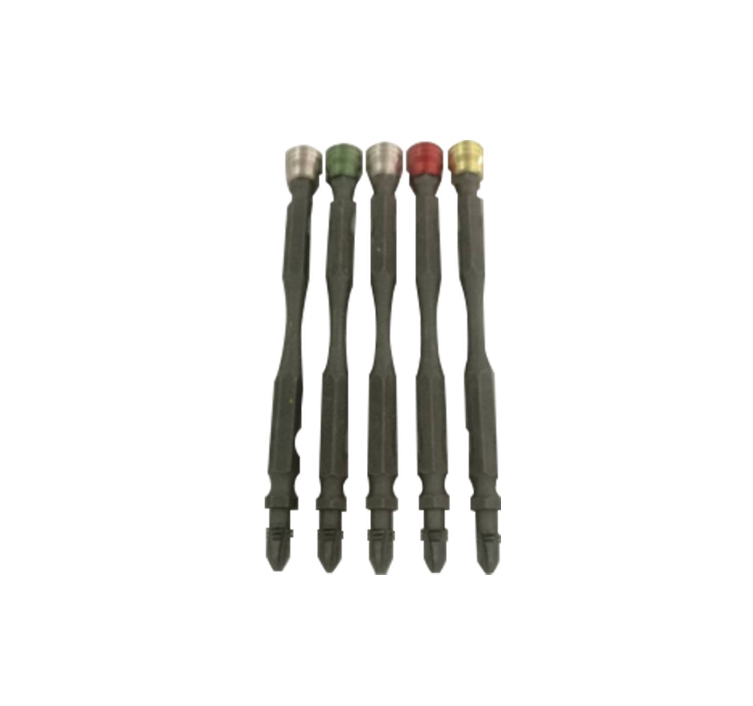 5 PC DOUBLE-ENDED IMPACT BIT SET+ALUMINUM CAP