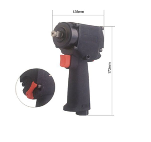 1/2"Mini Air Impact Wrench (Twin Hammer)