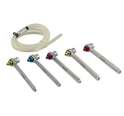 6PC Brake Bleeding Wrench Kit with Check Valve